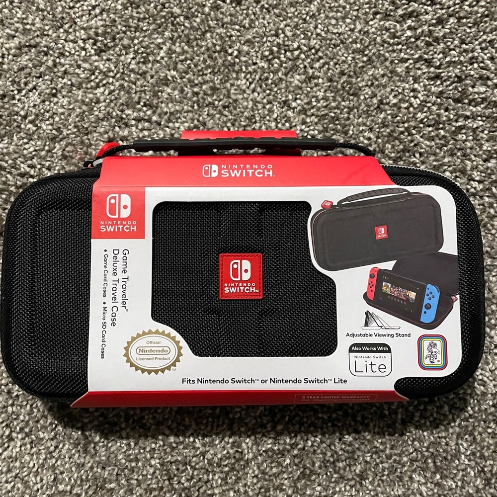 Nintendo Switch Black and Red Travel Case